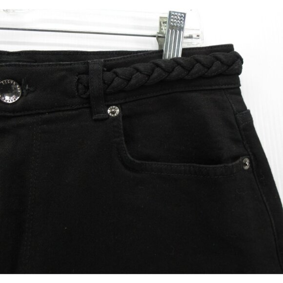 Ted Baker Jeans 32 Straight Denim Stretch Pants Braided Waist Belt - Picture 7 of 11